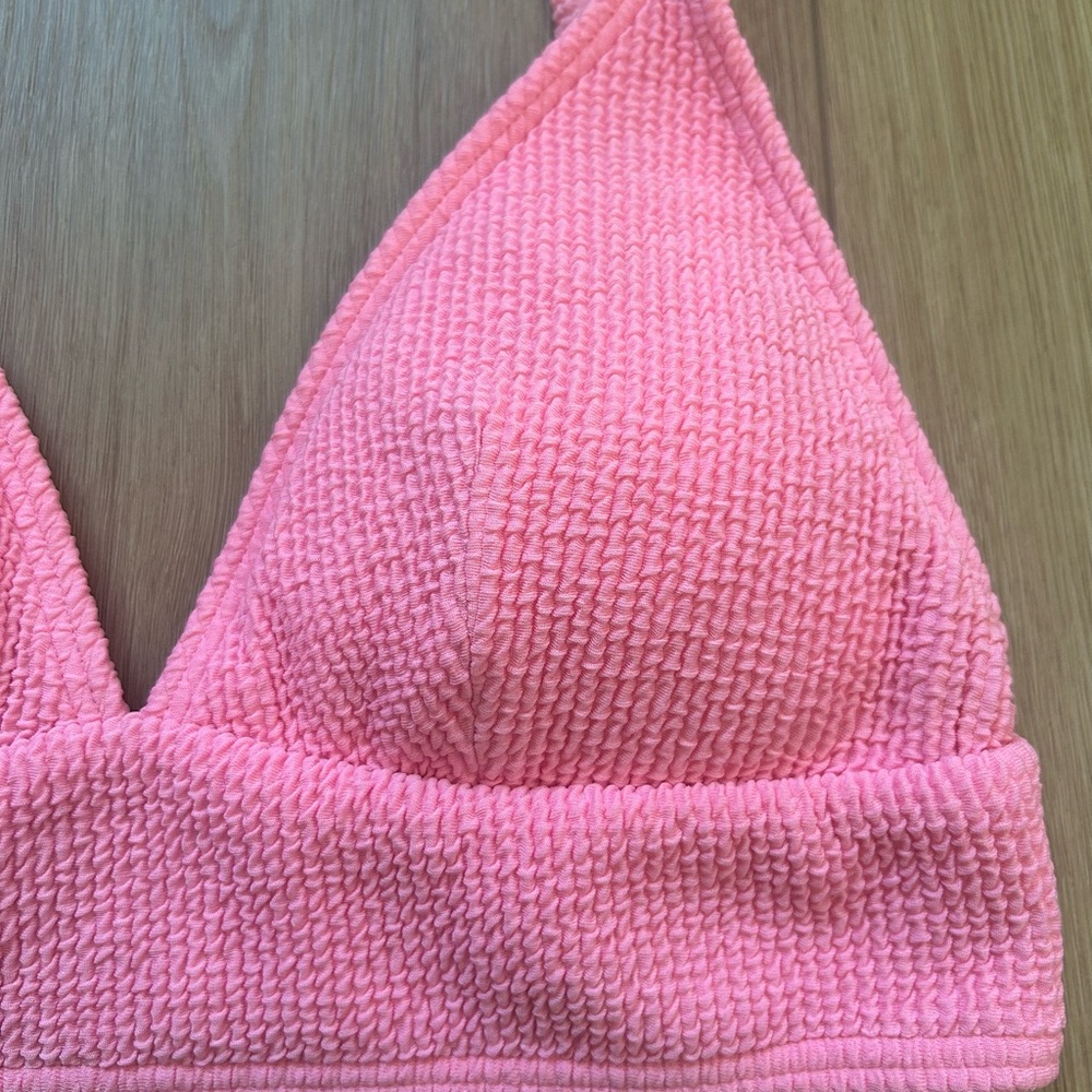 Pink Textured Bikini Top - Picture 3 of 3